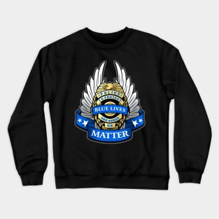 Police Badge Crewneck Sweatshirt